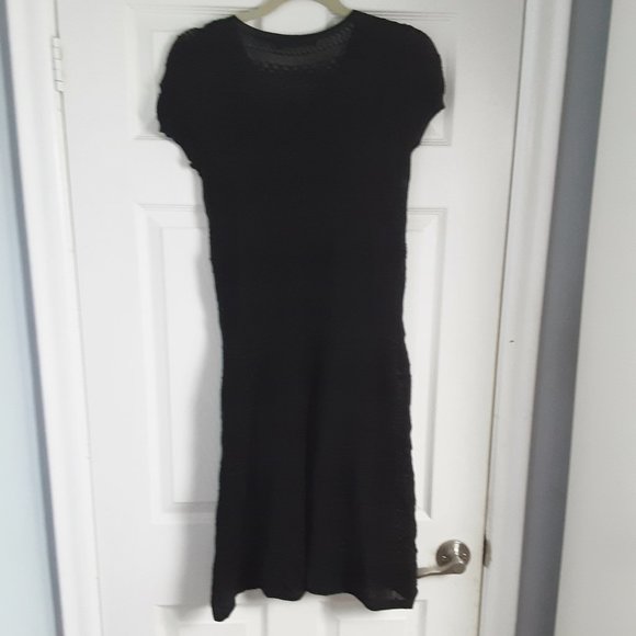 Ralph Lauren Black Crochet Lace Dress Size M - Picture 6 of 7